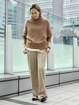 「AP STUDIO（エーピーストゥディオ）のアイテム（スウェット）」を使った、YUIさん（レディース・162cm）の冬コーディネート
