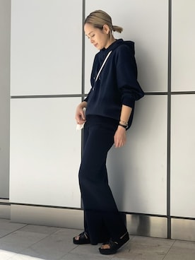 「AP STUDIO（エーピーストゥディオ）のアイテム（パンツ）」を使った、YUIさん（レディース・162cm）の冬コーディネート