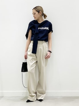 「AP STUDIO（エーピーストゥディオ）のアイテム」を使った、YUIさん（レディース・162cm）の春コーディネート