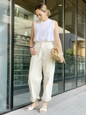 「AP STUDIO（エーピーストゥディオ）のアイテム」を使った、YUIさん（レディース・162cm）の春コーディネート