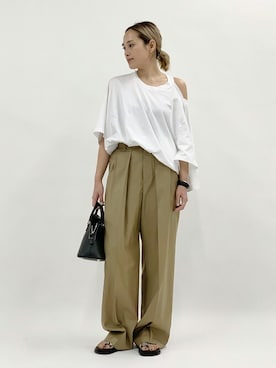 AP STUDIO CHINTZ タックパンツ DEUXIEME CLASSE - 【最終】AP STUDIO 2020SS CHINTZ タック