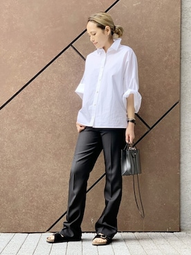 「AP STUDIO（エーピーストゥディオ）のアイテム（トップス）」を使った、YUIさん（レディース・162cm）の春コーディネート