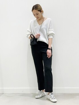 「AP STUDIO（エーピーストゥディオ）のアイテム（バッグ）」を使った、YUIさん（レディース・162cm）の春コーディネート