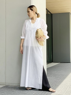 「AP STUDIO（エーピーストゥディオ）のアイテム（ワンピース/ドレス）」を使った、YUIさん（レディース・162cm）の夏コーディネート