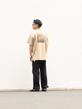 「CLANE（クラネ）のアイテム（トップス）」を使った、うっちゃんさん（メンズ・178cm）の春コーディネート