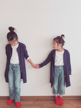 「ever closet（エバークローゼット）のアイテム」を使った、ever closetさん（キッズ・110cm）の秋コーディネート