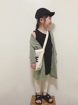 「アイテム（カーディガン/ボレロ）」を使った、ever closetさん（キッズ・110cm）の秋コーディネート