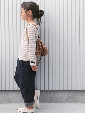 「ever closet（エバークローゼット）のアイテム」を使った、ever closetさん（キッズ・110cm）の秋コーディネート