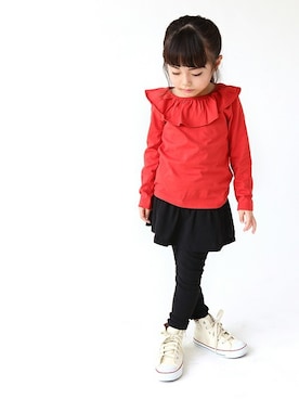 「ever closet（エバークローゼット）のアイテム」を使った、ever closetさん（キッズ・110cm）の秋コーディネート