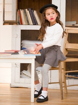 「アイテム（レギンス/スパッツ）」を使った、ever closetさん（キッズ・110cm）の秋コーディネート