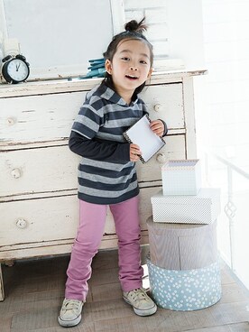 「CONVERSE（コンバース）のアイテム」を使った、ever closetさん（キッズ・110cm）の秋コーディネート