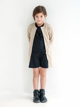 「アイテム（カーディガン/ボレロ）」を使った、ever closetさん（キッズ・110cm）の秋コーディネート