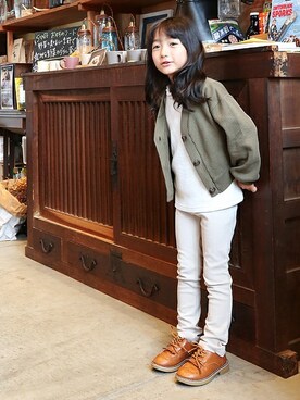 「ever closet（エバークローゼット）のアイテム」を使った、ever closetさん（キッズ・110cm）の秋コーディネート