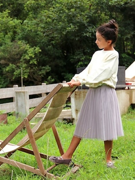 「アイテム（スウェット）」を使った、ever closetさん（キッズ・130cm）の秋コーディネート