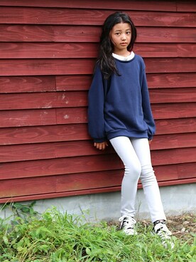 「ever closet（エバークローゼット）のアイテム」を使った、ever closetさん（キッズ・130cm）の秋コーディネート