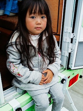 「アイテム（パーカー）」を使った、ever closetさん（キッズ・110cm）の秋コーディネート