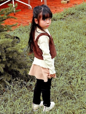 「ever closet（エバークローゼット）のアイテム」を使った、ever closetさん（キッズ・110cm）の秋コーディネート