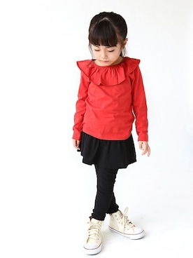 「ever closet（エバークローゼット）のアイテム」を使った、ever closetさん（キッズ・110cm）の秋コーディネート