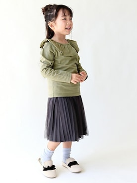 「ever closet（エバークローゼット）のアイテム」を使った、ever closetさん（キッズ・110cm）の秋コーディネート