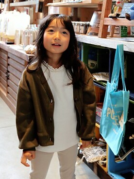 「ever closet（エバークローゼット）のアイテム」を使った、ever closetさん（キッズ・110cm）の秋コーディネート