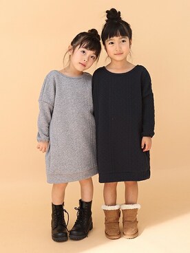 「ever closet（エバークローゼット）のアイテム」を使った、ever closetさん（キッズ・110cm）の冬コーディネート
