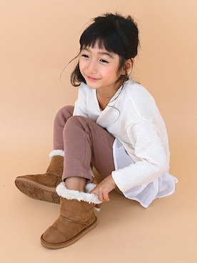 「ever closet（エバークローゼット）のアイテム」を使った、ever closetさん（キッズ・110cm）の冬コーディネート