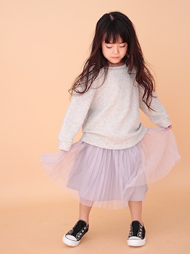 「アイテム（スカート）」を使った、ever closetさん（キッズ・110cm）の冬コーディネート