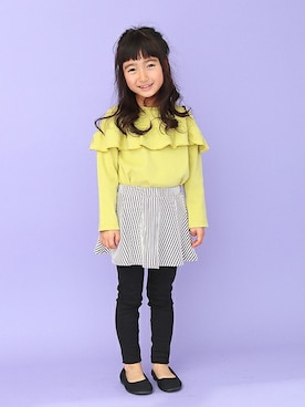 「アイテム（チュニック）」を使った、ever closetさん（キッズ・110cm）の冬コーディネート