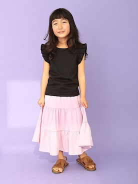 「プリーツ」｜ever closetさん（キッズ・110cm）の冬コーディネート