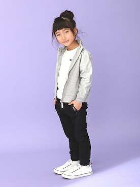 「運動会」｜「アイテム（ブルゾン）」を使った、ever closetさん（キッズ・110cm）の冬コーディネート