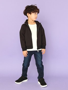 「アイテム（ブルゾン）」を使った、ever closetさん（キッズ・110cm）の春コーディネート