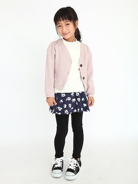 「アイテム（スカート）」を使った、ever closetさん（キッズ・110cm）の秋コーディネート