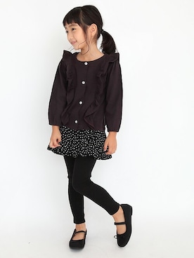 「アイテム（スカート）」を使った、ever closetさん（キッズ・110cm）の秋コーディネート