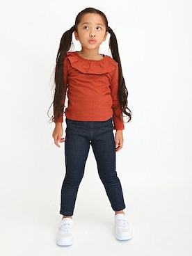 「テラコッタ」｜ever closetさん（キッズ・110cm）の冬コーディネート