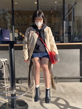 「STYLENANDA（スタイルナンダ）のアイテム（ジャケット/アウター）」を使った、ㅋㄴ さん（レディース・155cm）の冬コーディネート