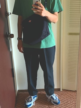 「DANTON（ダントン）のアイテム（バッグ）」を使った、ayusさん（メンズ・181cm）の夏コーディネート