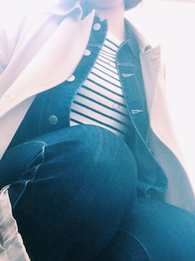 「North Object（ノースオブジェクト）のアイテム（トップス）」を使った、仲田さん（レディース・161cm）の冬コーディネート