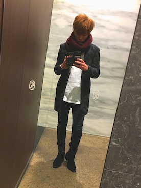 「Murder License（マーダーライセンス）のアイテム（ジャケット/アウター）」を使った、yu＿yasuさん（メンズ・170cm）の冬コーディネート
