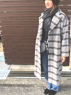 「YEVS（イーブス）のアイテム（シューズ）」を使った、けいさん（レディース・164cm）の冬コーディネート