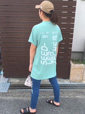 「BAYFLOW（ベイフロー）のアイテム（トップス、その他）」を使った、けいさん（レディース・164cm）の夏コーディネート