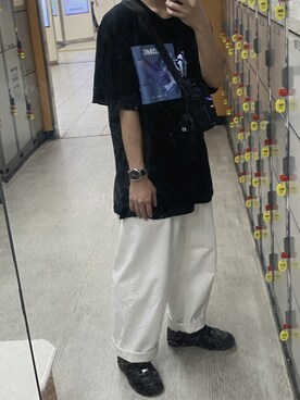 「ADER error（アーダーエラー）のアイテム（バッグ）」を使った、rmさん（メンズ・169cm）の夏コーディネート
