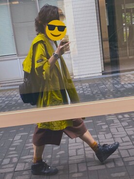 「アイテム（ソックス/靴下、ブラウン系）」を使った、rmさん（メンズ・169cm）の秋コーディネート