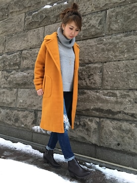 「SpRay（スプレイ）のアイテム（パンツ）」を使った、SpRay札幌ＰＡＲＣＯさん（レディース・160cm）の冬コーディネート