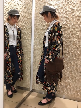 「SpRay（スプレイ）のアイテム（アクセサリー）」を使った、SpRay札幌ＰＡＲＣＯさん（レディース・165cm）の冬コーディネート