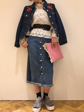 「SpRay（スプレイ）のアイテム（アクセサリー）」を使った、SpRay札幌ＰＡＲＣＯさん（レディース・160cm）の冬コーディネート