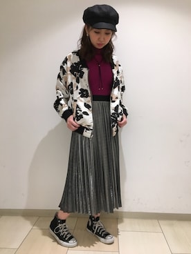 「SpRay（スプレイ）のアイテム（ブルゾン）」を使った、SpRay札幌ＰＡＲＣＯさん（レディース・160cm）の冬コーディネート