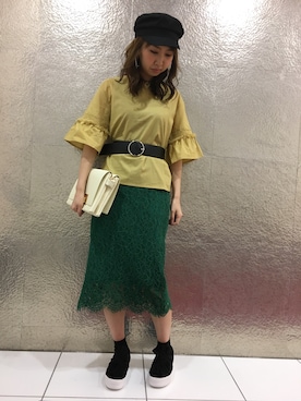 「SpRay（スプレイ）のアイテム（アクセサリー）」を使った、SpRay札幌ＰＡＲＣＯさん（レディース・160cm）の冬コーディネート