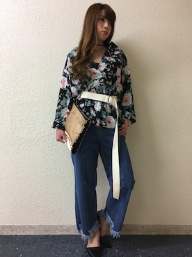 「SpRay（スプレイ）のアイテム（アクセサリー）」を使った、SpRay札幌ＰＡＲＣＯさん（レディース・155cm）の春コーディネート