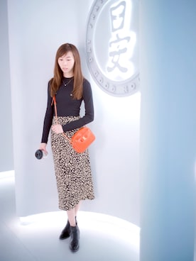 「pattern」｜「アイテム（ショルダーバッグ）」を使った、Renée Hinさん（レディース・164cm）の冬コーディネート