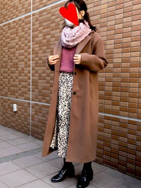 「KOBE LETTUCE（コウベレタス）のアイテム（その他アウター）」を使った、Kaさん（レディース・164cm）の冬コーディネート